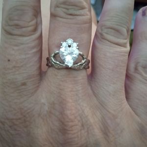 925 Silver Claddagh Ring 7